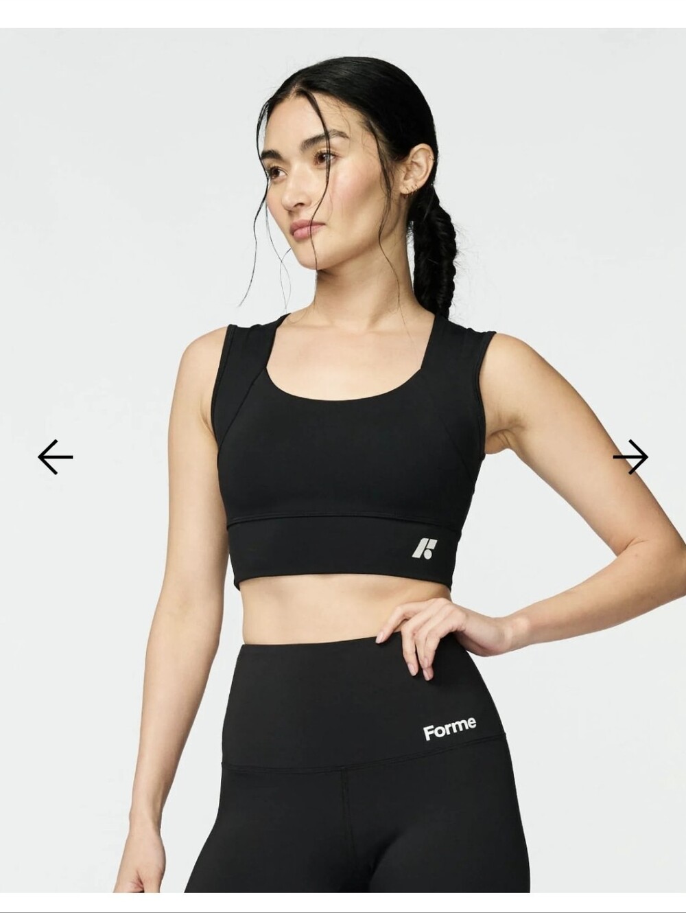 Forme Power Bra Size L. Scoop Neck Sports Bra - Supportive  NWT